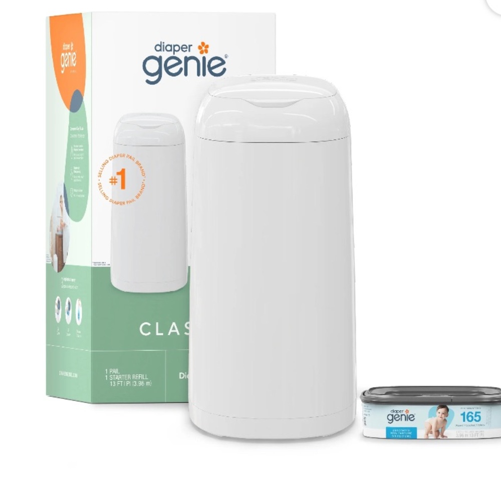 White Diaper Pail